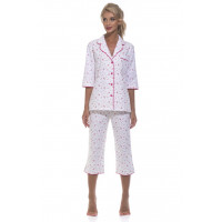 Женская уютная пижама с бриджами Délicate (E 1402)