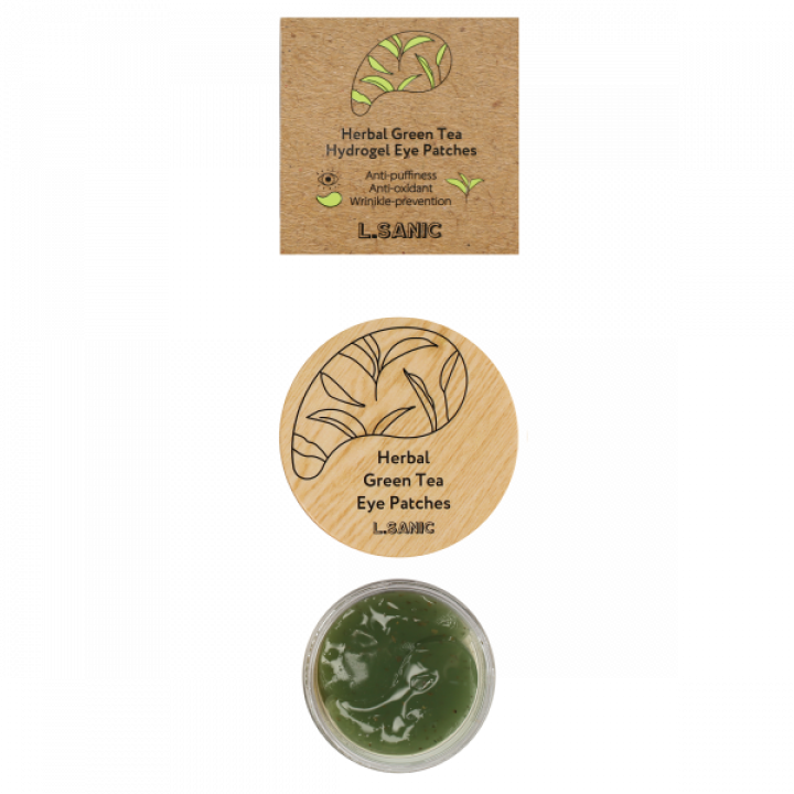 Гидрогелевые патчи с экстрактом зеленого чая, 60шт, L.SANIC