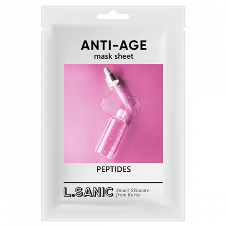 Антивозрастная тканевая маска с пептидами, 25мл, L.SANIC